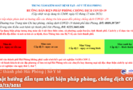 Cập nhật hướng dẫn tạm thời biện pháp phòng, chống dịch COVID-19 ngày 02/12/2021