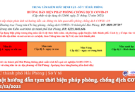 Cập nhật hướng dẫn tạm thời biện pháp phòng, chống dịch COVID-19 ngày 21/12/2021