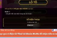 Đánh bạc qua ví điện tử: Thuê tài khoản MoMo để nhận tiền cá cược