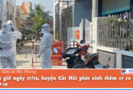 Đến 15 giờ ngày 17/12, huyện Cát Hải phát sinh thêm 17 ca nhiễm COVID-19