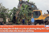 Dự án xây dựng khu tái định cư 2,6 ha tại phường Đông Hải 1 (quận Hải An): 10/12 hộ dân nhận tiền, bàn giao mặt bằng