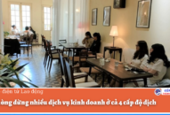 Hải Phòng dừng nhiều dịch vụ kinh doanh ở cả 4 cấp độ dịch