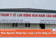 Huyện Thủy Nguyên: Thành lập 2 trạm y tế lưu động tại 2 khu công nghiệp