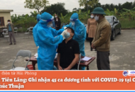 Huyện Tiên Lãng: Ghi nhận 45 ca dương tính với COVID-19 tại Công ty giày Phúc Thuận