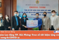 LĐLĐ TP. Hải Phòng: Trao sổ tiết kiệm tặng con đoàn viên tử vong do COVID-19