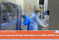 Ngày 13/12, huyện Cát Hải ghi nhận thêm 10 ca nhiễm COVID-19 mới