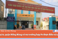 Ngày 14/12, quận Hồng Bàng có 195 trường hợp F0 được điều trị tại nhà