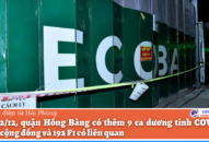 Ngày 2/12, quận Hồng Bàng có thêm 9 ca dương tính COVID-19 trong cộng đồng và 192 F1 có liên quan