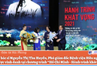 Tiến sĩ, bác sĩ Nguyễn Thị Thu Huyền, Phó giám đốc Bệnh viện Hữu nghị Việt Tiệp được vinh danh tại chương trình “Hồ Chí Minh – Hành trình khát vọng”