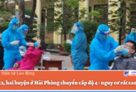 Từ 24.12, hai huyện ở Hải Phòng chuyển cấp độ 4 – nguy cơ rất cao