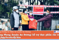 Xã Hồng Phong (huyện An Dương) hỗ trợ thực phẩm cho trên 120 trường hợp F0 trên địa bàn