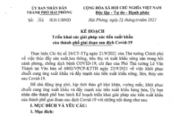 Triển khai các giải pháp tháo gỡ khó khăn, vướng mắc và khôi phục chuỗi cung ứng xuất khẩu hàng hóa của thành phố