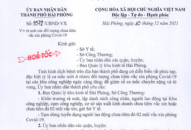UBND thành phố chỉ đạo rà soát các đối tượng chưa tiêm vắc xin phòng COVID-19