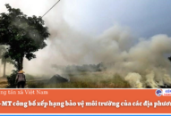 Bộ TN-MT công bố xếp hạng bảo vệ môi trường của các địa phương