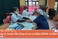 Đến sáng 8/1, huyện Tiên Lãng có 766 ca nhiễm COVID-19 được điều trị khỏi bệnh