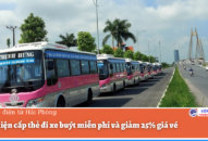 Thực hiện cấp thẻ đi xe buýt miễn phí và giảm 25% giá vé