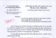 Hải Phòng điều chỉnh thời gian cách ly y tế đối với các trường hợp F1