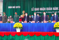 Lễ giao nhận quân năm 2022: Tổ chức trang trọng, nhanh gọn, bảo đảm an toàn phòng chống dịch bệnh