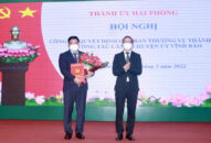 Công bố quyết định của Ban Thường vụ Thành ủy về công tác cán bộ Huyện ủy Vĩnh Bảo