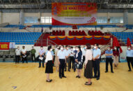 Phó Chủ tịch UBND thành phố Lê Khắc Nam kiểm tra công tác chuẩn bị Lễ khai mạc Đại hội Thể dục thể thao thành phố lần thứ IX