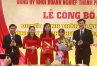 Đảng ủy Khối Doanh nghiệp thành phố: Thành lập Chi bộ Công ty TNHH Sao Mai tại Cum Công nghiệp Tân Liên