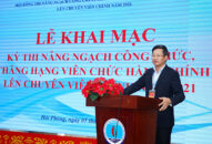 Khai mạc kỳ thi nâng ngạch công chức, thăng hạng viên chức hành chính lên chuyên viên chính năm 2021
