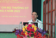 Trưởng Ban Tổ chức Thành ủy dự sinh hoạt chi bộ tại Chi bộ Trường THPT Nguyễn Khuyến, huyện Vĩnh Bảo