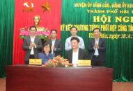Đảng ủy Khối Doanh nghiệp thành phố và Huyện ủy Vĩnh Bảo: Ký kết chương trình phối hợp công tác giai đoạn 2022-2025