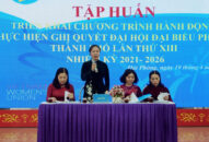 Hội Liên hiệp Phụ nữ thành phố tập huấn triển khai Chương trình hành động thực hiện Nghị quyết Đại hội đại biểu Phụ nữ thành phố lần thứ XIII, nhiệm kỳ 2021-2026