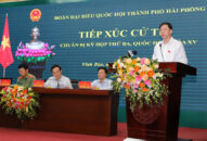 Đoàn ĐBQH Hải Phòng tiếp xúc cử tri huyện Vĩnh Bảo chuẩn bị kỳ họp thứ Ba, Quốc hội khóa XV