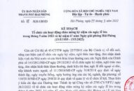 Kế hoạch tổ chức các hoạt động chào mừng kỷ niệm các ngày lễ lớn trong tháng 5 năm 2022 và kỷ niệm 67 năm Ngày giải phóng Hải Phòng