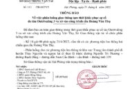 Thông báo về việc phân luồng giao thông tạm thời khắc phục sự cố do tàu Outrivaling 3 va xô vào công trình cầu Hoàng Văn Thụ