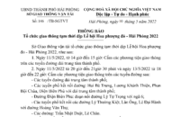 Thông báo tổ chức giao thông tạm thời dịp Lễ hội Hoa phượng đỏ-Hải Phòng 2022
