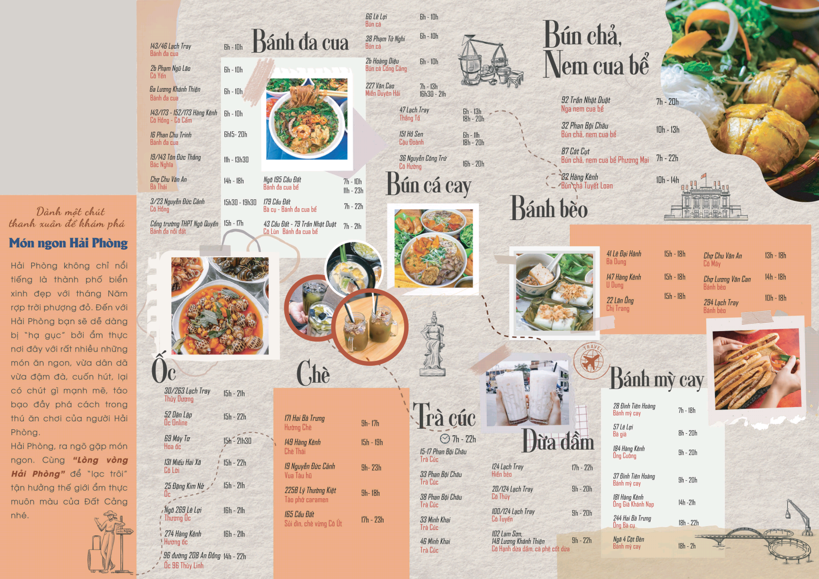 Hải Phòng có thể cung cấp những món ăn ngon nhất của Việt Nam. Vậy tại sao lại không đến với bản đồ món ngon Hải Phòng cập nhật vào năm 2024 để có thể thưởng thức trọn vẹn những món ăn đặc trưng tại thành phố này?