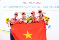 SEA Games 31: Việt Nam đứng đầu toàn đoàn môn đua thuyền Rowing