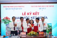 Ký kết giao ước kết nghĩa giữa Quận Ngô Quyền và Quận 3, thành phố Hồ Chí Minh