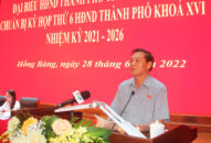 Chủ tịch UBND thành phố tiếp xúc cử tri quận Hồng Bàng chuẩn bị Kỳ họp thứ 6 HĐND thành phố khóa XVI, nhiệm kỳ 2021-2026