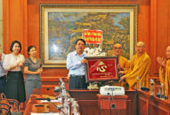 Phó Chủ tịch UBND thành phố Lê Khắc Nam tiếp đoàn Hội đồng Trị sự và Ban Nghi lễ Trung ương Giáo hội Phật giáo Việt Nam