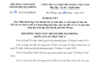 Nghị quyết số 02/2022/NQ-HĐND về quy định danh mục các khoản thu và mức thu, cơ chế quản lý thu chi đối với các dịch vụ hỗ trợ hoạt động giáo dục, đào tạo đối với cơ sở giáo dục công lập trên địa bàn thành phố Hải Phòng