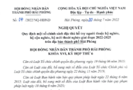 Nghị quyết số 04/2022/NQ-HĐND về quy định một số chính sách đặc thù hỗ trợ người thuộc hộ nghèo, hộ cận nghèo, hộ mới thoát nghèo giai đoạn 2022-2025 trên địa bàn thành phố Hải Phòng