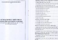 Quyết định về việc phê duyệt Kế hoạch phát triển nhà ở thành phố Hải Phòng năm 2022