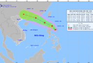 Xuất hiện bão gần Biển Đông
