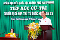 Cử tri quận Ngô Quyền đề nghị tăng chế độ chính sách cho cán bộ Tổ dân phố nhằm thu hút người trẻ tuổi