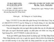 Hải Phòng Smart: Quận Dương Kinh trả lời phản ánh của công dân Ngô Quang Đức về tình trạng ngập úng trong khu dân cư Phấn Dũng