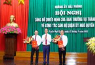 Điều động và chỉ định đồng chí Cáp Trọng Tuấn, Phó Giám đốc Sở Tài chính giữ chức vụ Phó Bí thư Quận ủy Ngô Quyền, nhiệm kỳ 2020-2025