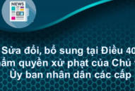Sửa đổi, bổ sung Điều 40 nghị định số 14/2022/NĐ-CP ngày 27 tháng 01 năm 2022: Thẩm quyền xử phạt của Chủ tịch Ủy ban nhân dân các cấp