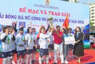 Đội bóng Công ty TNHH Yazaki Hải Phòng Việt Nam đoạt chức vô địch Giải bóng đá nữ Công đoàn Khu kinh tế Hải Phòng 2022
