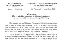 Tổ chức tổng kiểm tra an toàn về phòng cháy, chữa cháy và cứu nạn, cứu hộ trên địa bàn thành phố