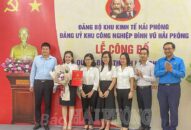 Đảng ủy Khu công nghiệp Đình Vũ Hải Phòng: Công bố Quyết định thành lập Chi bộ Công ty TNHH YTG Vina