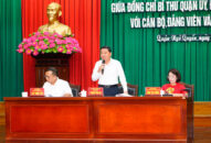 Lãnh đạo Quận Ngô Quyền đối thoại trực tiếp với nhân dân